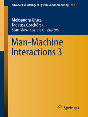 cover image of Man-Machine Interactions 3